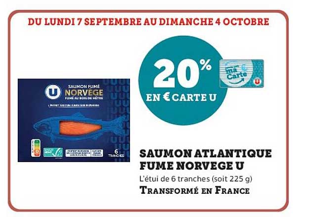 20% EN € CARTE U