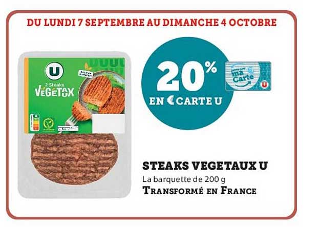 20% EN € CARTE U