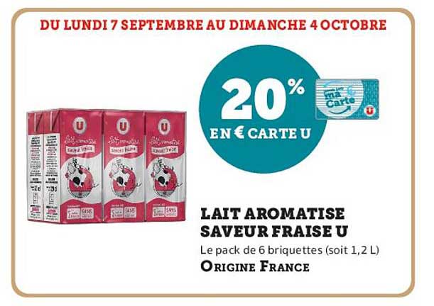 20% EN € CARTE U