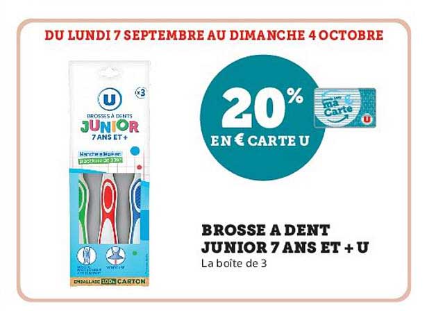 20% EN € CARTE U