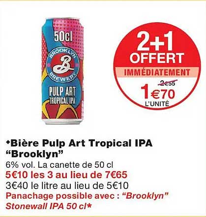2+1 OFFERT IMMÉDIATEMENT