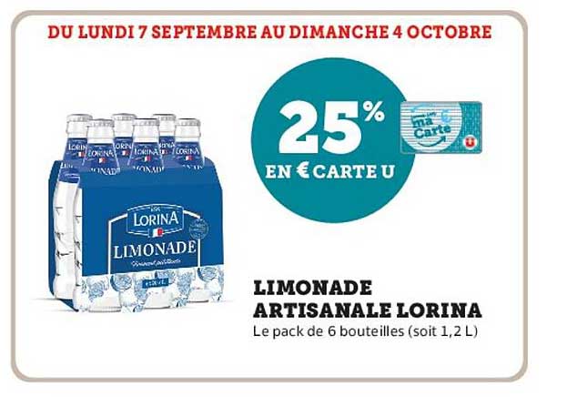 25% EN €CARTE U