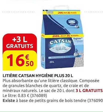 +3 L GRATUITS