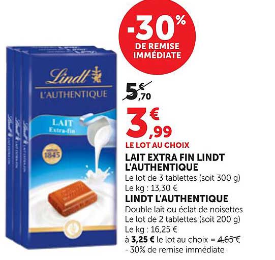 -30% DE REMISE IMMÉDIATE