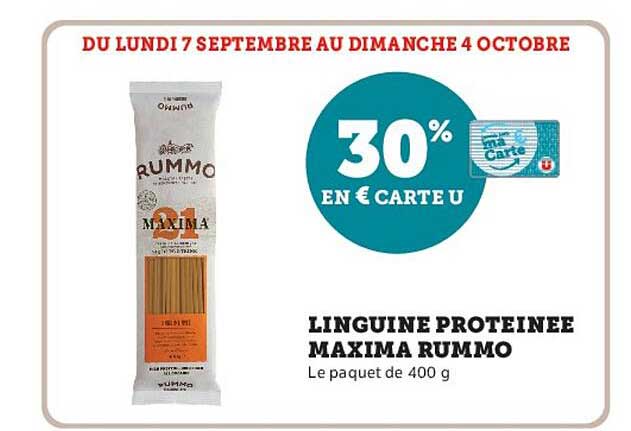 30% EN € CARTE U