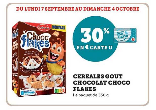 30% en € carte U