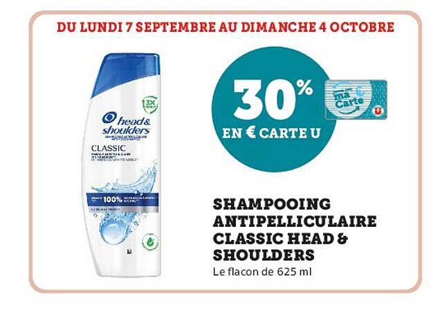 30% EN € CARTE U