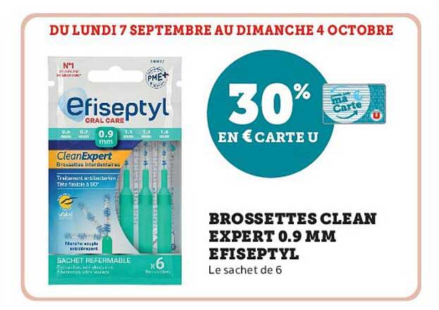30% EN € CARTE U