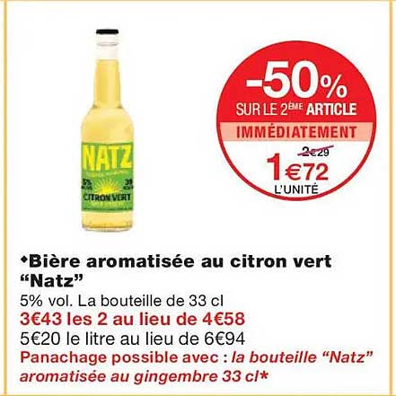-50% SUR LE 2EME ARTICLE IMMEDIATEMENT