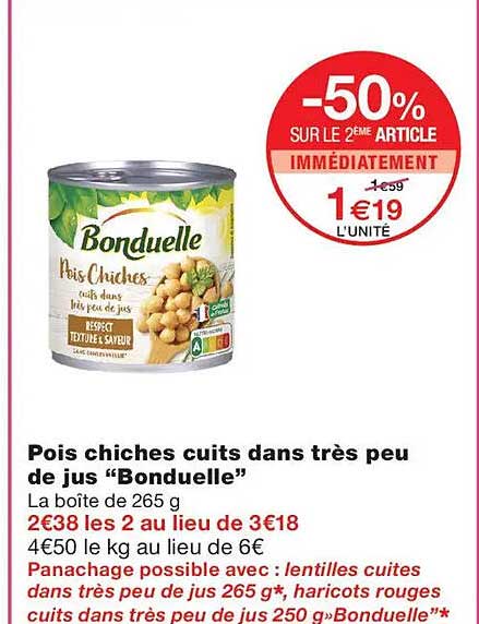 -50% SUR LE 2ÈME ARTICLE IMMÉDIATEMENT