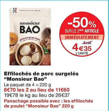 -50% SUR LE 2ème ARTICLE IMMÉDIATEMENT