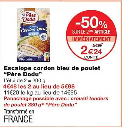 -50% SUR LE 2ÈME ARTICLE IMMÉDIATEMENT