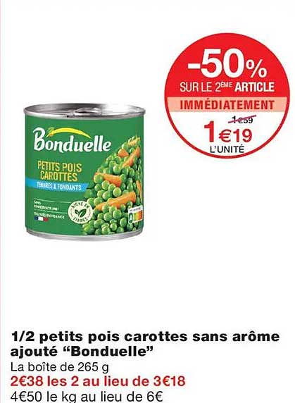 -50% SUR LE 2ÈME ARTICLE IMMÉDIATEMENT