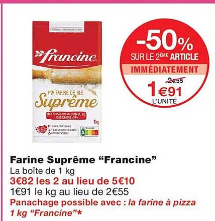-50% SUR LE 2ème ARTICLE IMMÉDIATEMENT