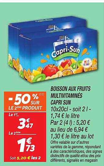 -50% SUR LE 2ÈME PRODUIT