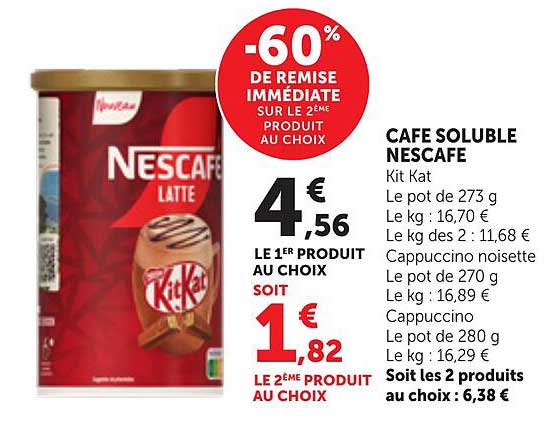 -60% DE REMISE IMMÉDIATE SUR LE 2ÈME PRODUIT AU CHOIX