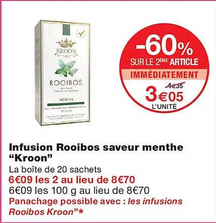 -60% SUR LE 2ÈME ARTICLE IMMÉDIATEMENT