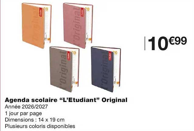 Agenda scolaire “L’Etudiant” Original