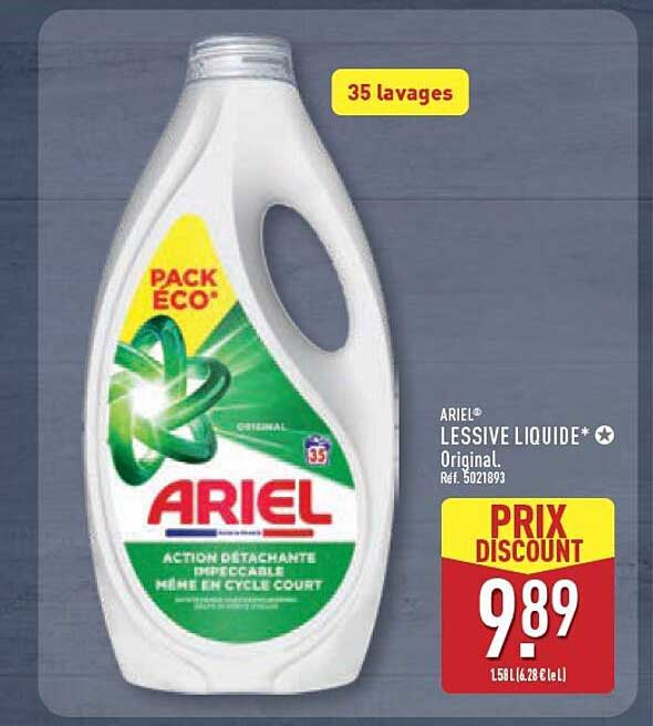 ARIEL LESSIVE LIQUIDE* Original. Réf. 5021893
