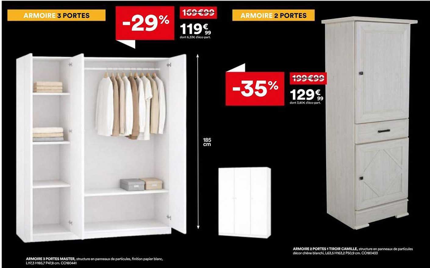 ARMOIRE 3 PORTES MASTER
