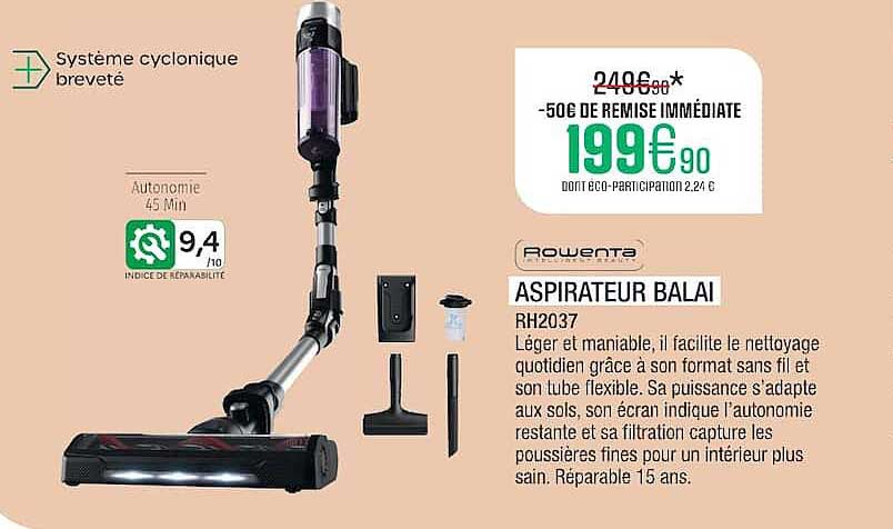 ASPIRATEUR BALAI RH2037