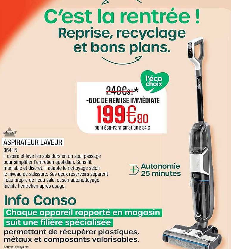 ASPIRATEUR LAVEUR 3641N