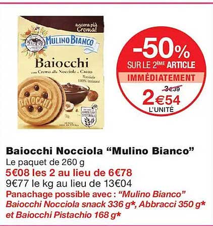 Baiocchi Nocciola “Mulino Bianco”