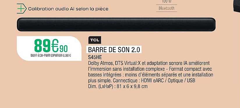 BARRE DE SON 2.0