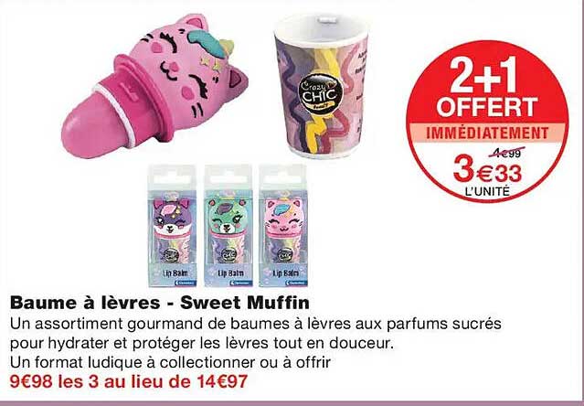 Baume à lèvres - Sweet Muffin