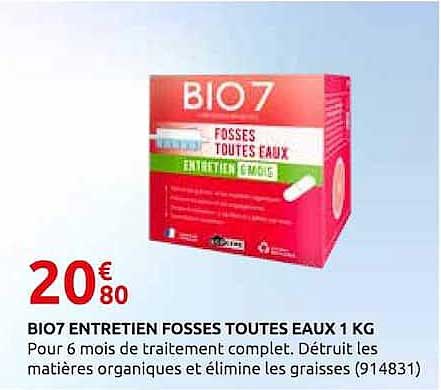 BIO7 ENTRETIEN FOSSES TOUTES EAUX 1 KG