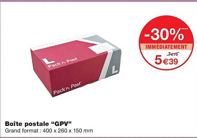 Boîte postale “GPV”