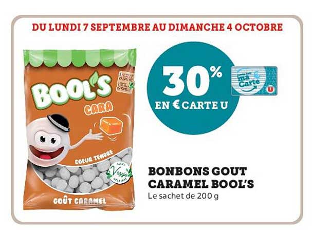 BONBONS GOUT CARAMEL BOOL'S