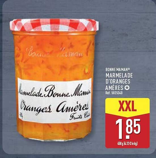 BONNE MAMAN MARMELADE D'ORANGES AMÈRES