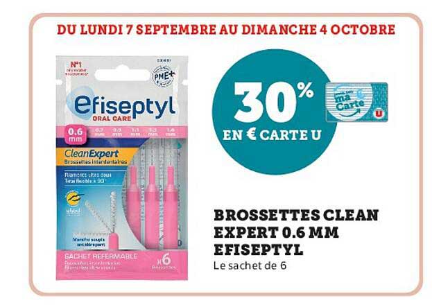 BROSSETTES CLEAN EXPERT 0.6 MM EFISEPTYL