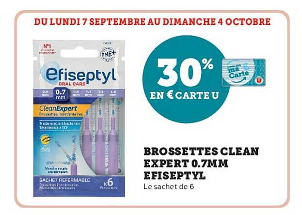BROSSETTES CLEAN EXPERT 0.7MM EFISEPTYL