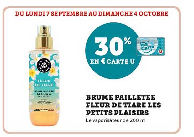 BRUME PAILLETEE FLEUR DE TIARÉ LES PETITS PLAISIRS