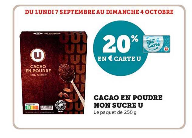 CACAO EN POUDRE NON SUCRÉ