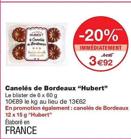 Canelés de Bordeaux “Hubert”