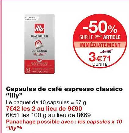 Capsules de café espresso classico "Illy"