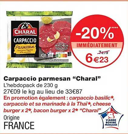 Carpaccio parmesan “Charal”