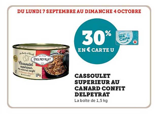CASSOULET SUPERIEUR AU CANARD CONFIT DELPEYRAT