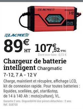 Chargeur de batterie intelligent Chargmatic