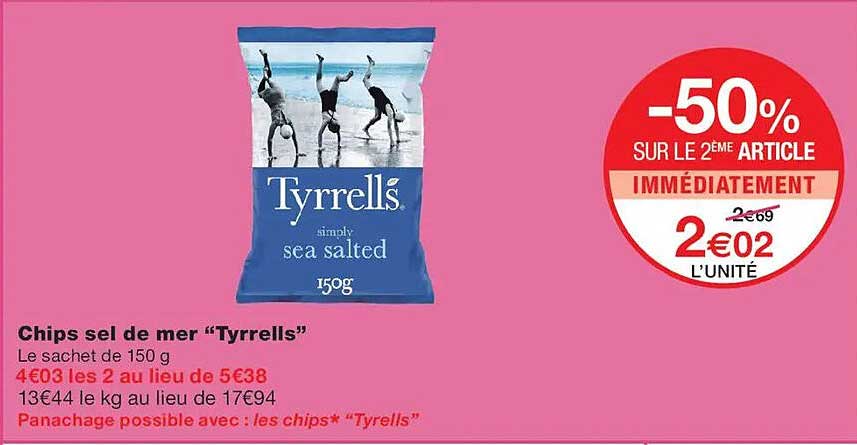 Chips sel de mer “Tyrrells”
