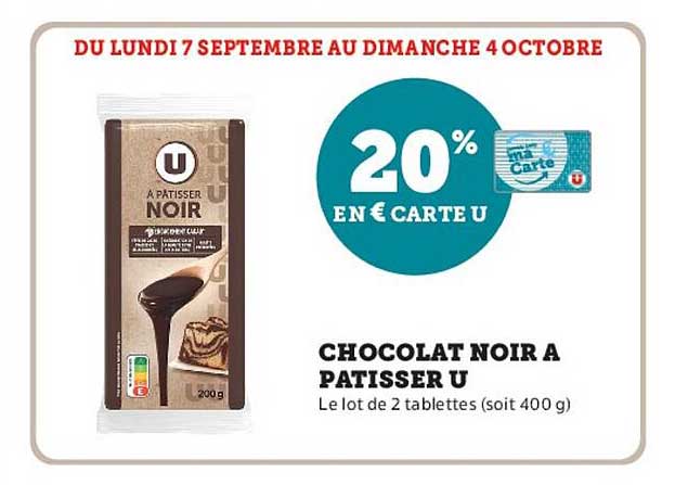 CHOCOLAT NOIR A PATISSER U