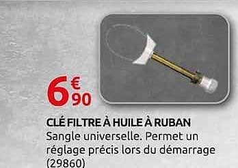 CLÉ FILTRE À HUILE À RUBAN