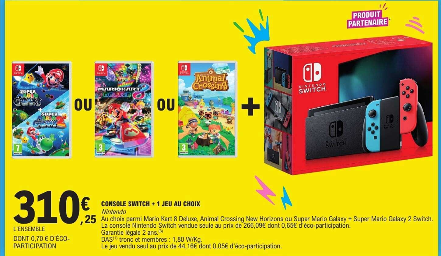 CONSOLE SWITCH + 1 JEU AU CHOIX