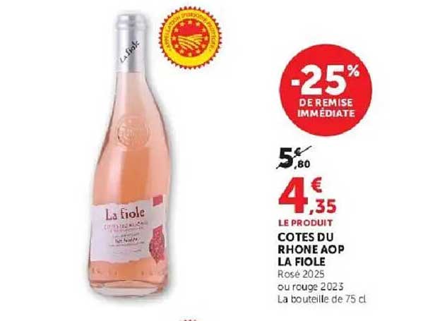 COTES DU RHONE AOP LA FIOLE
