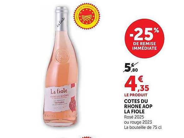 COTES DU RHONE AOP LA FIOLE