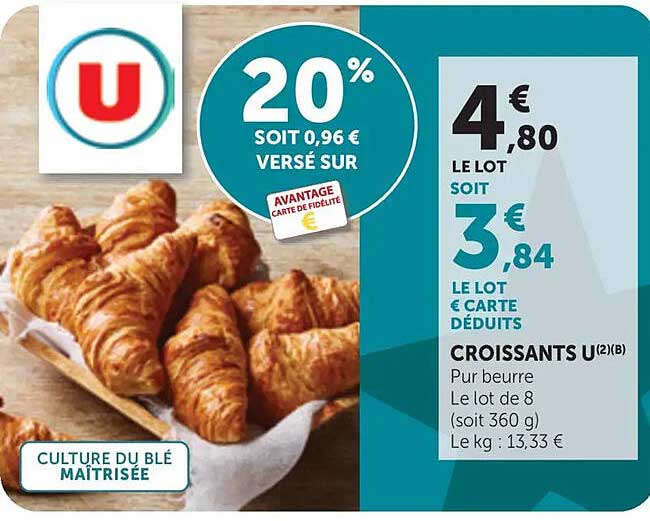 CROISSANTS U(2)(B) Pur beurre
