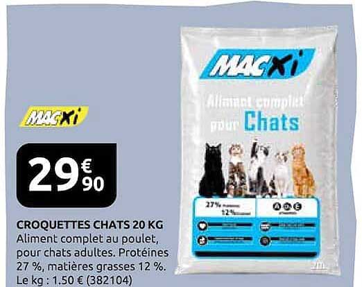 CROQUETTES CHATS 20 KG